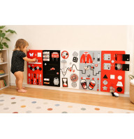 5-Piece Sensory Wall Panel Set - Activity Panel Center