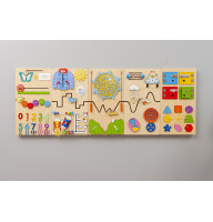 Sensory Wall Panel for Schools – Spring Colours, 175×65cm