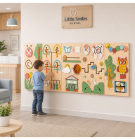 Sensory Wall Panel for Dental Clinics & Waiting Rooms – 5 Panels, 175×65cm
