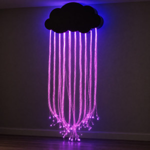 Fiber Optic Rain Cloud Sensory Light