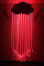 Fiber Optic Rain Cloud sensory light mounted on a wall with glowing strands