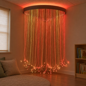 Fiber Optic Sensory Light Corner Shower