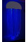 Fiber Optic Jellyfish Sensory Light mounted on a wall showing the full strand display