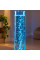 A bubble tube column with clear water after treatment