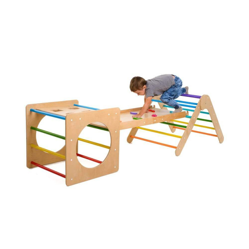 Set of 3 items (colored cube+triangle+ramp) - BumbleBee Smart Store