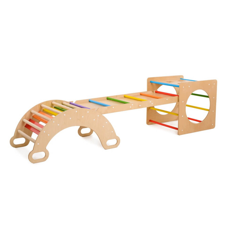 Set of 3 items (colored triangle+arch+ramp) - BumbleBee Smart Store