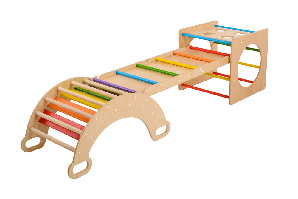 Set of 3 items (colored triangle+arch+ramp) - BumbleBee Smart Store
